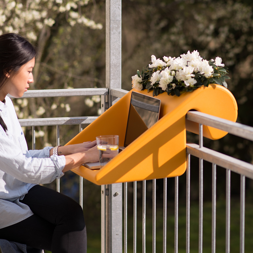 Bürolösung für den Balkon.